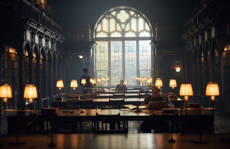 Reading room of a law library